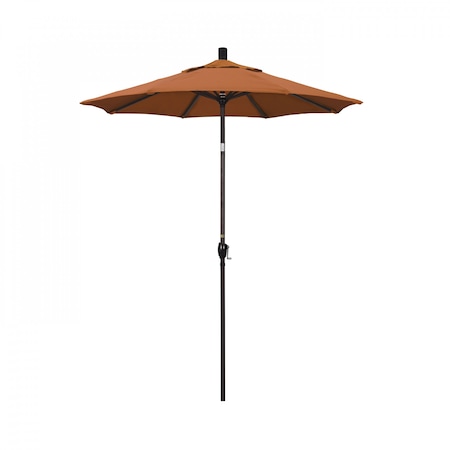 California Umbrella 6' Bronze Aluminum Market Patio Umbrella, Sunbrella Tuscan 194061338117